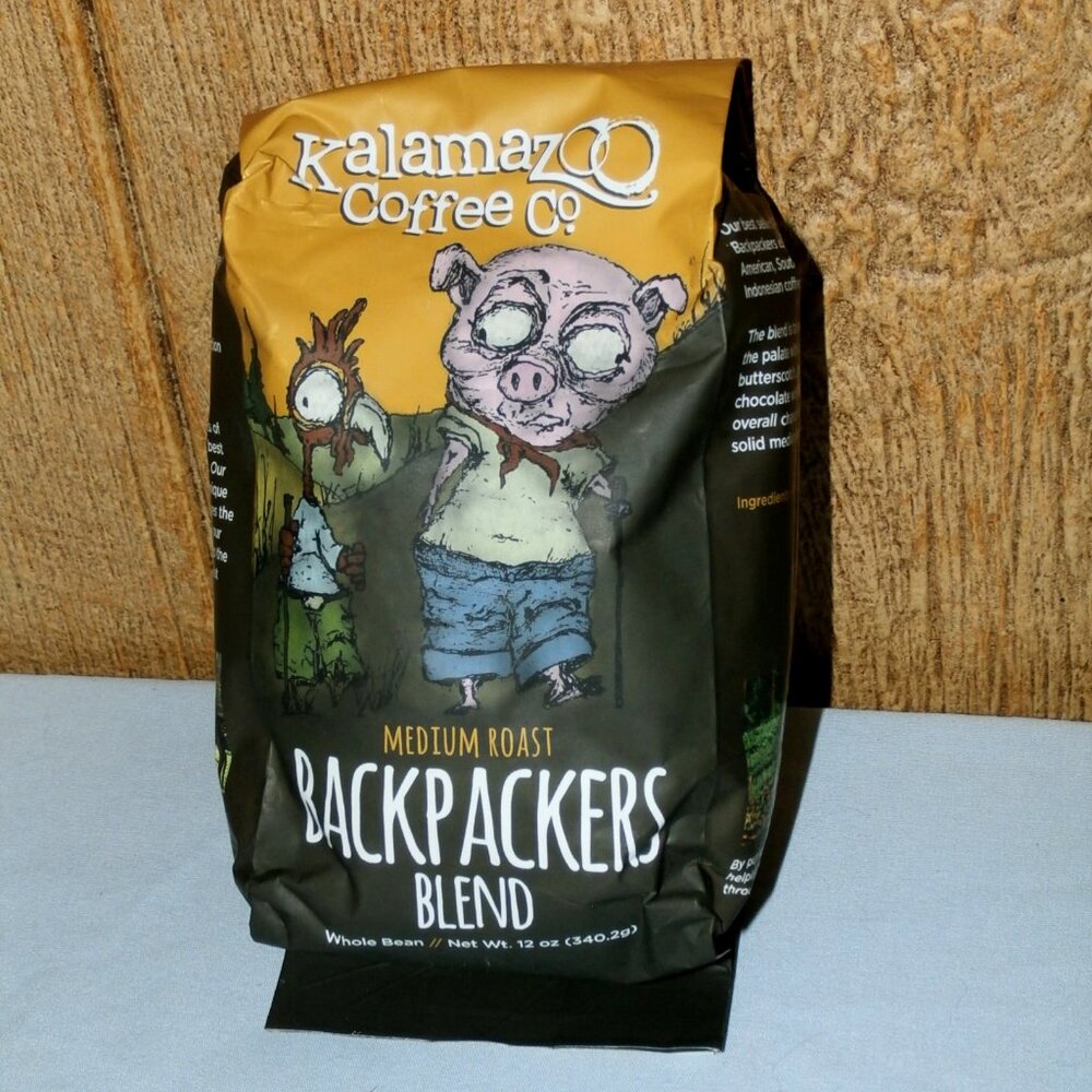 Kalamazoo Coffee Co Backpackers Blend Medium Roast Whole Bean Coffee 12 oz